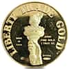 1 oz Engelhard MTB Liberty Trade Gold Round .9999 Fine