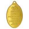 1 oz Gold PAMP Suisse Rosa Oval Pendant .9999 Fine (Scruffy)