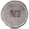 1 oz MK Barz Scarab Beetle Stamped Silver Round .999+ Fine