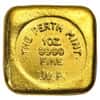 1 oz Perth Mint Cast Gold Button Bar .9999 Fine