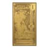1 Utah Goldback 1/1000 oz 24K Gold Foil Aurum Note