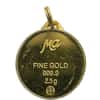 2.5 gram Michael Anthony Argor Heraeus Mom Gold Hologram Pendant .9999 Fine (Scruffy)