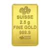 2.5 gram PAMP Suisse Engravable Blank Obverse Gold Bar