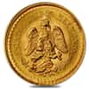 2.5 Pesos Mexican Gold Coin AGW .0603 oz AU/BU (Random Year)