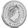 2000 1/2 oz Silver Lunar Year of The Dragon BU Australian Perth Mint