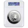 2000 1 Kilo Colorized Silver Lunar Dragon Diamond Gemstone Australian Perth Mint NGC MS 68