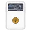 2001 1/4 oz Canadian Gold Maple Leaf $10 Coin Hologram NGC SP 69