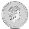 2012 2 oz Silver Lunar Year of The Dragon BU Australian Perth Mint In Cap
