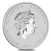 2013 2 oz Silver Lunar Year of The Snake BU Australian Perth Mint In Cap