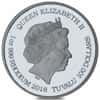 2018 1 oz Tuvalu South Sea Dragon Rhodium Coin .999 Fine
