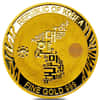 2019 1 oz Gold South Korea Tiger Medal BU