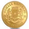2020 Somalia 1 oz Gold African Elephant Mouse Privy 1000 Shillings BU (In Cap)