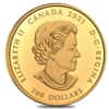 2021 Canada 1 oz Gold Ramming Bighorn Sheep Coin .9999 Fine (w/Box & COA)