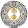 2021 Tuvalu 2 oz Antiqued Silver Hourglass Coin .9999 Fine (w/Box & COA)