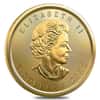 2022 1/10 oz Canadian Treasured Gold Maple Leaf $5 Coin BU - Year of the Tiger
