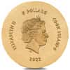 2022 1/2 gram Octopus Syracuse Gold Coin Cook Islands .9999 Fine