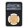 2022 1 oz Gold 1776 Continental Currency Smithsonian NGC MS 70 Antiqued FD