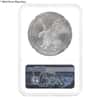 2022 1 oz Silver American Eagle NGC MS 69 Mint Error (Obv and Rev Struck Thru)