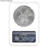 2022 1 oz Silver American Eagle NGC MS 69 Mint Error (Obv Struck Thru)