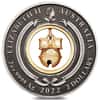 2022 2 oz Jingle Bell Antiqued Silver Coin Australian Perth Mint (w/Box & COA)