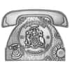 2022 3 oz Silver Alexander Graham Bell Telephone Shaped Coin Barbados .999 Fine (w/Box & COA)