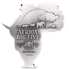 2022 Chad 5 oz Silver Big Five Africa Shaped High Relief Coin .999 Fine (w/Box)