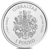 2022 Gibraltar 1 oz Lady Justice 1 Pound Silver Coin .999 Fine B