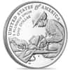 2022-W Purple Heart Colorized Silver Dollar $1 (w/Box & COA)