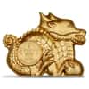 2024 1 oz Mongolia Gilded Silver Lunar Year of the Dragon Coin