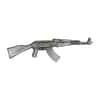 2024 2 oz Chad History's Greatest Firearms Antiqued Assault Rifle Shaped Silver Coin .999 Fine
