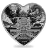 2024 Chad 1 oz Silver Dragon and Phoenix Heart-Shaped Coin .999 Fine