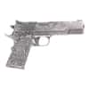 2024 Chad 2 oz Silver .45 Caliber Pistol Handgun Antiqued Shaped Coin .999 Fine