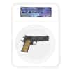 2024 Chad 2 oz Silver .45 Caliber Pistol Handgun Black & Gold NGC MS 69 ER One of First 100