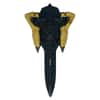 2024 Chad 2 oz Silver Fighter Jet Black & Gold Shaped Coin .999 Fine