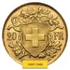 20 Francs Swiss Helvetia Vreneli Gold Coin AGW .1867 oz AU/BU (1897-1949, Random Year)