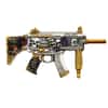 2 oz Dia de los Muertos Gun Shaped&nbsp; Silver .999 Fine Antiqued Finish