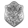 2 oz South Korea Silver Archangel Michael Ornate Shield Stackable