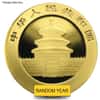 3 gram Chinese Gold Panda .999 Fine BU (Random Year, Not Sealed)