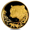 2002 1/4 oz South Africa Natura Cheetah Proof Gold Coin Abrasions .9999 Fine