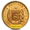 1 Libra Peru Gold Coin Avg Circ AGW .2354 oz (Random Year)