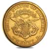 $20 Gold Double Eagle Liberty Head Type I - Polished or Cleaned (Random Year, 1850-1866)
