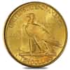 1916 S $10 Gold Indian Head Eagle Coin NGC AU 58
