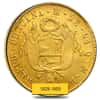 2 Escudos Peru Gold Coin Cleaned AGW .1927 oz (Random Year, 1828-1855)