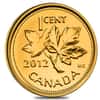 2012 Canada 1/25 oz Farewell to the Penny Proof Gold Coin .99999 Fine (w/Box & COA)