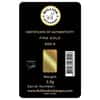 2.5 Gram Bullion Exchanges "BULL vs BEAR" Istanbul Gold Refinery (IGR) .9999 Gold Bar (In Assay) 