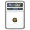 1984 1/20 oz China Gold Panda 5 Yuan NGC UNC Details-Bent