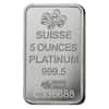 5 oz PAMP Suisse Lady Fortuna Platinum Bar .999+ Fine (In Assay)