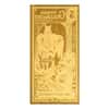 5 Wyoming Goldback 1/200 oz 24K Gold Foil Aurum Note