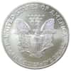 2002 $1 American Silver Eagle Golden Hologram with US Flag Background (Encapsulated)