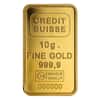 10 gram Credit Suisse Statue of Liberty Gold Bar .9999 Fine (In Assay)